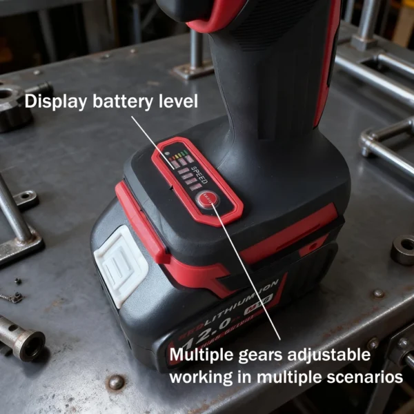 Mukete 1000N.m Cordless Impact Wrench