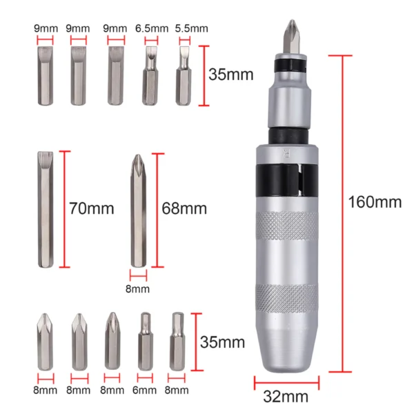 my-11134207-23020-t8q6h8vtyvnv46.webp Impact Driver 13 PCS Screwdriver Set