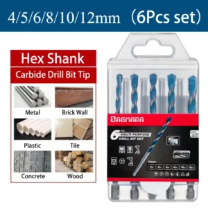 my-11134207-7rasa-m2yw0bc054xh2e.webp DAGMARRA 6Pcs Masonry Drill Bit Set