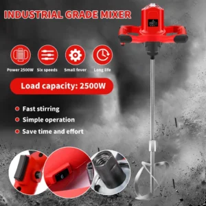 2500W 6 Speed Electric Cement Mixer