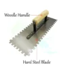 HOMEEASE Square Notched Plastering Trowel L26.5cm W11cm